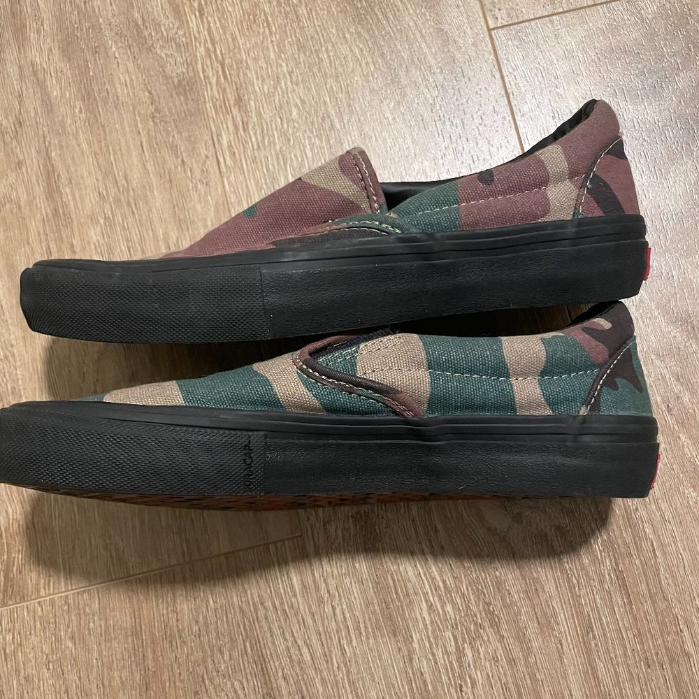 Vans Slip-On Pro Camo Black UltraCush HD Sneakers Women’s 7 - Picture 3 of 8